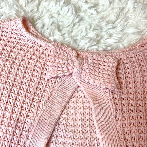 Bethany Mota Pink Bow Open Back Sweater - Picture 7 of 7